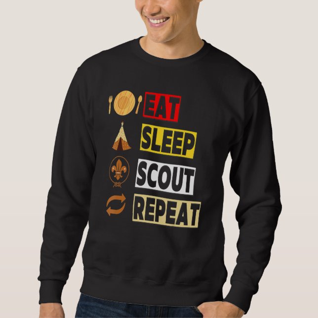 Sudadera Come Dormir Explorador Repetir Exploración Única P (Anverso)