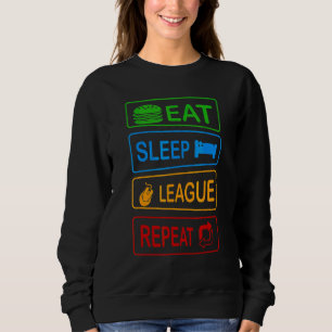 Sudadera Come Dormir Liga Repetir Juegos Jugador Memes de J