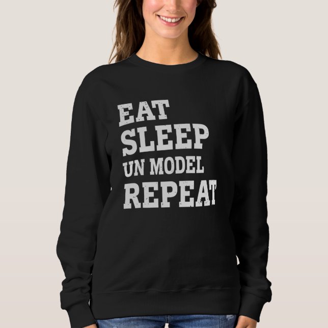 Sudadera Come Dormir Modelo sin repetir  Sarcástico (Anverso)