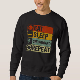 Sudadera Come Dormir Snowboard Repetir Retro 60s 70s Snowbo