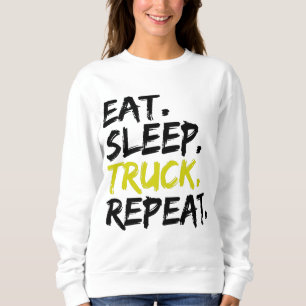 Sudadera Come Duerme Camión Repite Conductor de Camión  