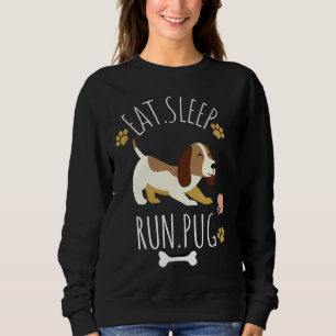 Sudadera COME. DUERME. Camiseta clásica de PUG 724