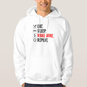 Sudadera Come. Duerme. Haz vino. Repite