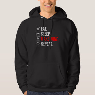 Sudadera Come. Duerme. Haz vino. Repite