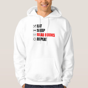 Sudadera Come. Duerme. Leer Libros. Repite