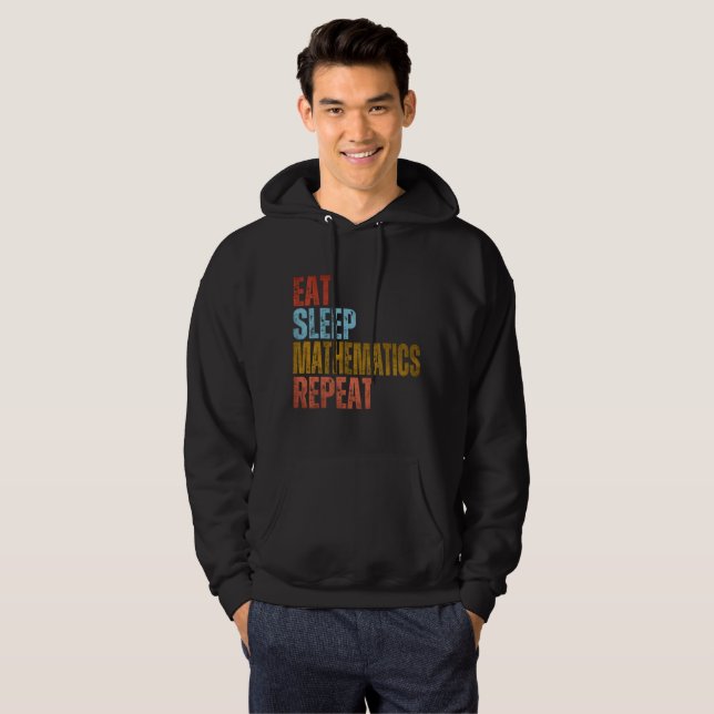 SUDADERA COME MATEMÁTICAS DORMIR REPITE  (Anverso completo)