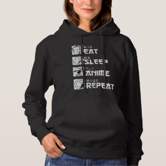 Sudadera Come Sleep Anime Repetir la camiseta, divertido ma