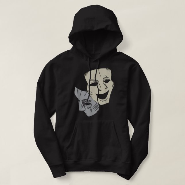 Sudadera Comedia trágica mastica club de teatro de teatro c (Diseño del anverso)