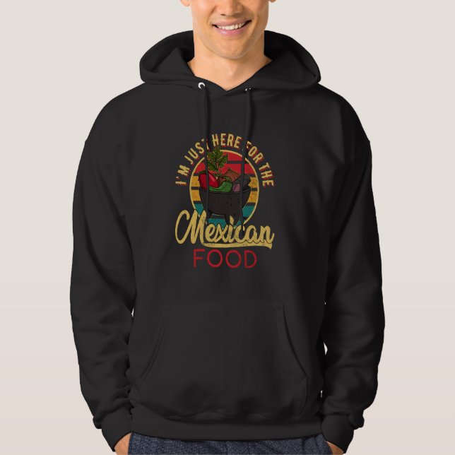 Sudadera Comedor de tortilla de taco de México vegetal (Anverso)