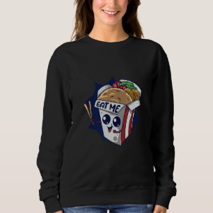 Sudadera Cómeme Mientras Estoy Caliente Comida Cocina Arroz