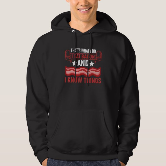 Sudadera Comer Bacon Smoker Grill Meatarian (Anverso)