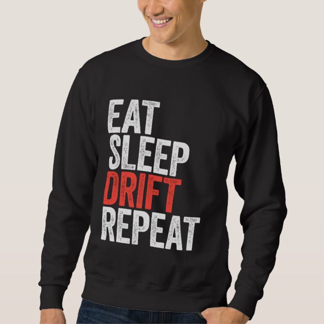 Sudadera Comer Carreras de repetición del coche de la deriv (Anverso)