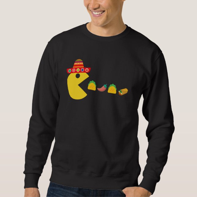 Sudadera Comer comida de taco chile cinco de mayo mexicano (Anverso)