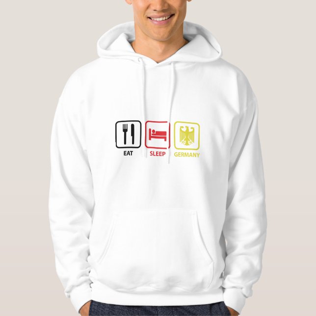 Sudadera Comer Dormir Alemania (Anverso)