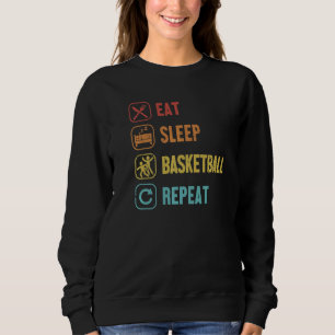 Sudadera Comer Dormir Baloncesto Repetir Jugador Profesion