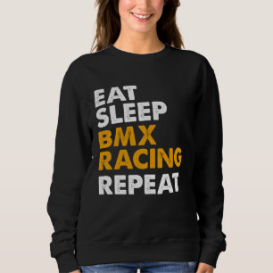 Sudadera Comer Dormir BMX Repetir Ciclista Hombres Mujeres 