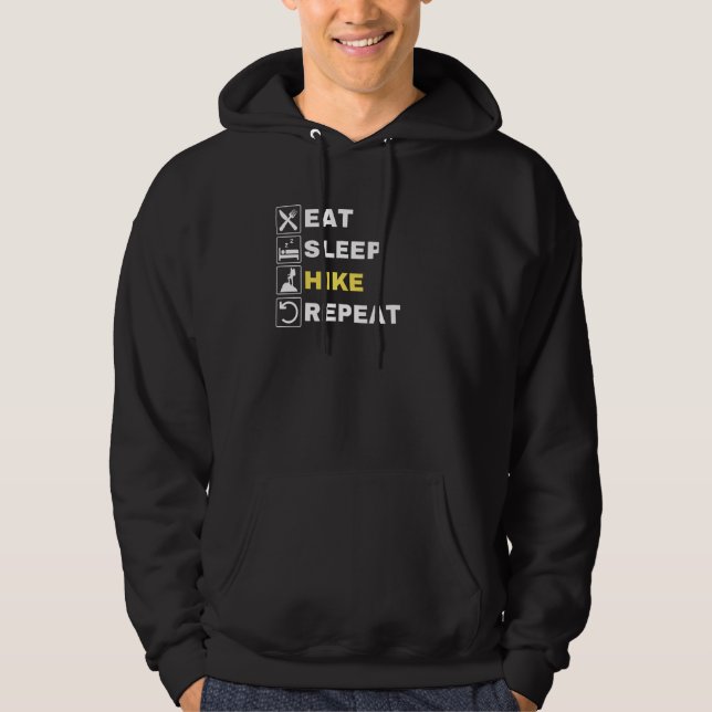 Sudadera Comer Dormir Caminar Repetir    Senderismo  Sender (Anverso)