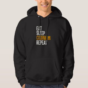 Sudadera Comer Dormir Codificación Programación Computado
