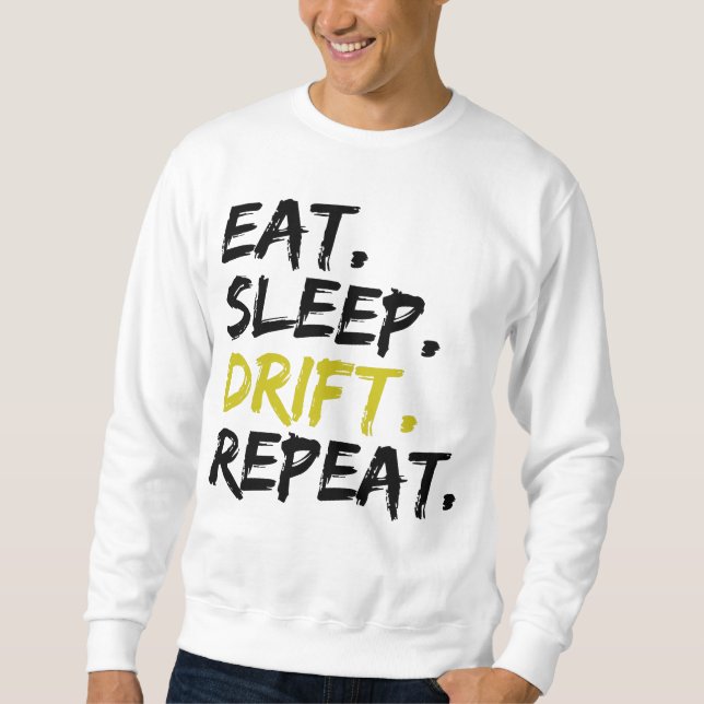 Sudadera Comer Dormir Derivar Repetir - Derivando (Anverso)