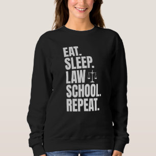 Sudadera Comer Dormir Facultad de Derecho Repetir Diariamen