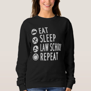 Sudadera Comer Dormir Facultad de Derecho Repetir Estudiant