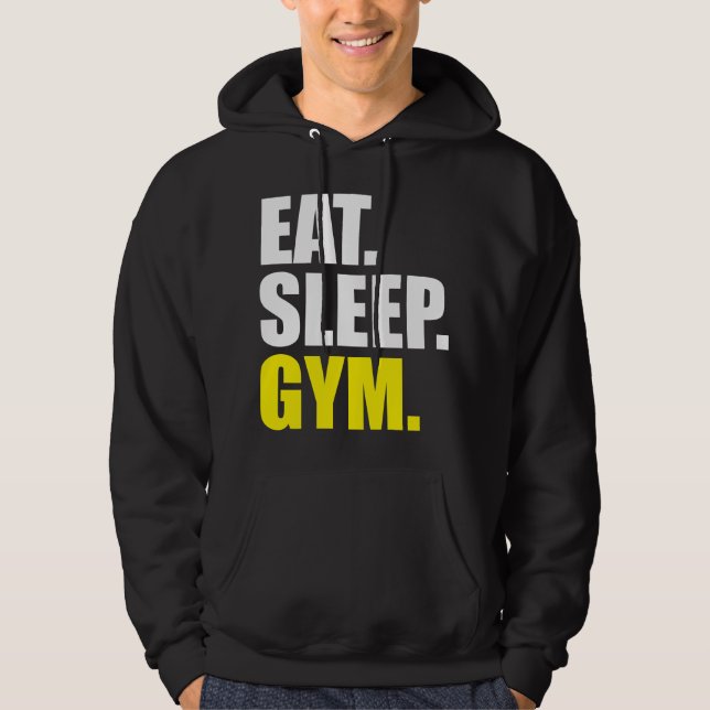 Sudadera Comer, dormir, gimnasio (Anverso)
