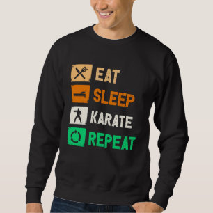 Sudadera Comer Dormir Karate Repetir Hombres Mujeres Judo K