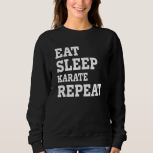 Sudadera Comer Dormir Karate Repetir Sarcástico