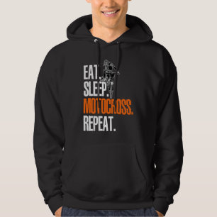 Sudadera Comer Dormir Motocross Repetir Dirt Bker Motocicle