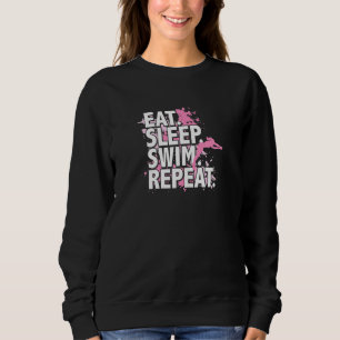 Sudadera Comer Dormir Nadar Repetir