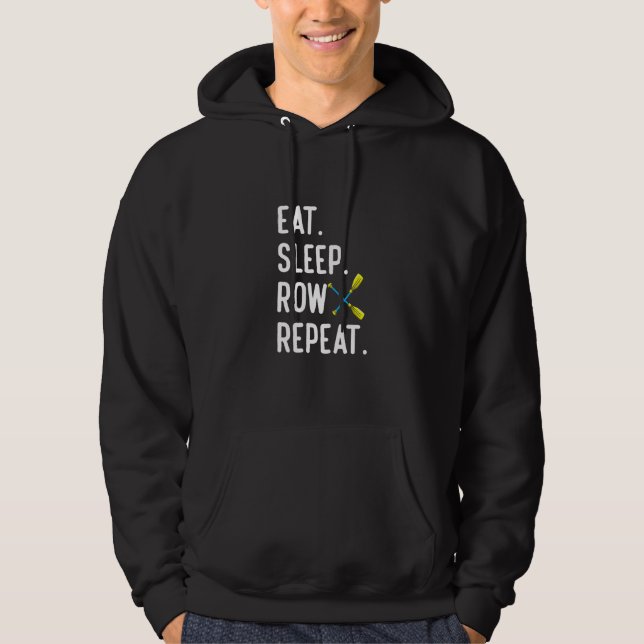 Sudadera Comer Dormir Remar Repetir Remo Remero Timonel (Anverso)