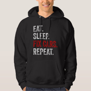Sudadera Comer Dormir Reparar Coches Repetir