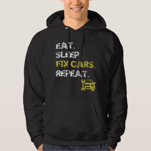 Sudadera Comer Dormir Reparar Coches Repetir Mecánico Autom