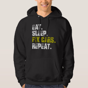 Sudadera Comer Dormir Reparar Coches Repetir Mecánico de Au