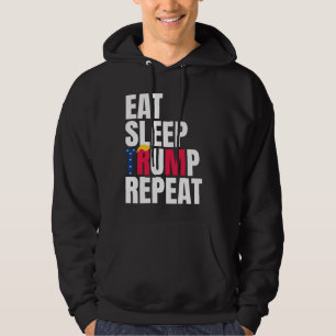 Sudadera Comer Dormir Trump Repetir Presidente Trump Reelec