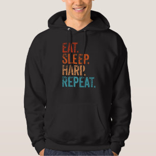 Sudadera Comer el arpa de sueño repetir el Harp Harp Player