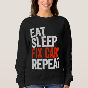 Sudadera Comer el coche de reparación de sueño de los coche