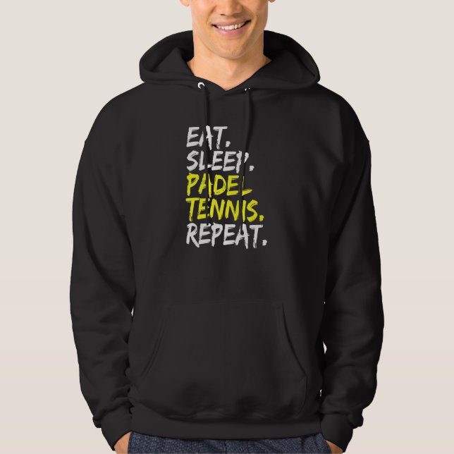 Sudadera Comer el juego de sueño Paddle de repetición del j (Anverso)