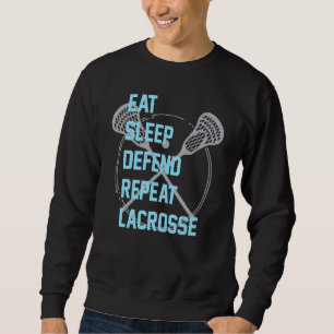 Sudadera Comer El Sueño Defender Repetir Lacrosse Lax Para