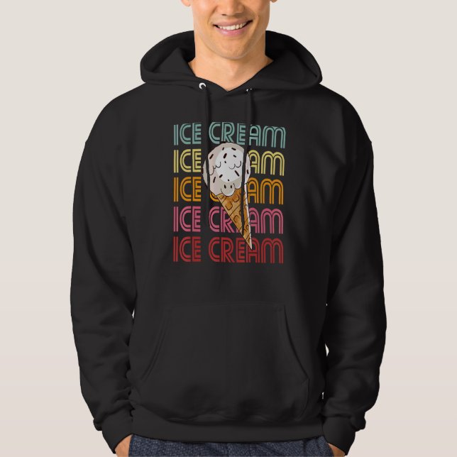 Sudadera Comer helado de crema de café (Anverso)