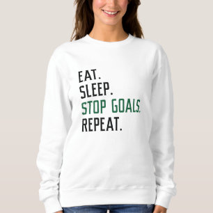 Sudadera Comer los objetivos de parada de sueño repetidos
