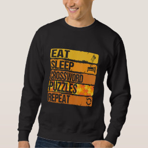 Sudadera Comer los rompecabezas de la cruz del sueño Repeti