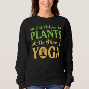 Sudadera Comer más plantas hace más meditación de veneno de