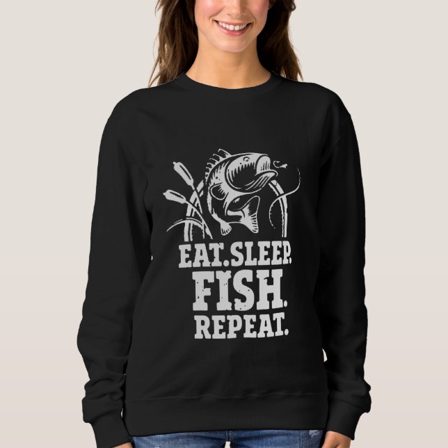 Sudadera Comer Pescado De Sueño Repita 1 (Anverso)