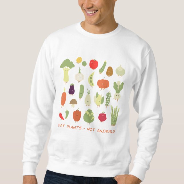 SUDADERA COMER PLANTAS NO ANIMALES (Anverso)