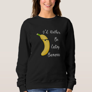Sudadera Comer plátano Alimentos saludables Frutas exóticas