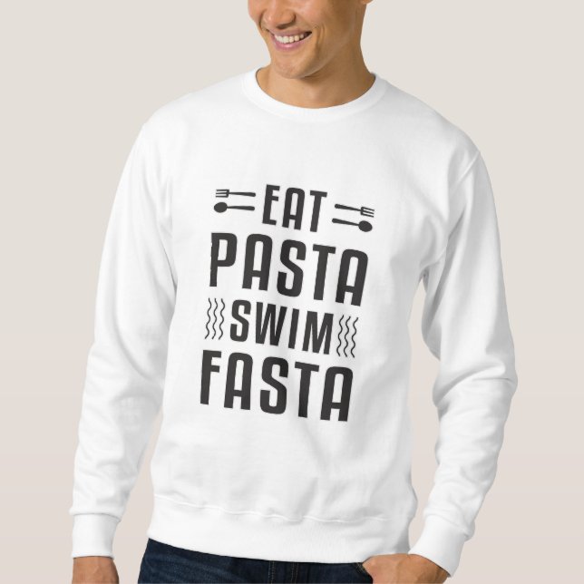 Sudadera Comer Psta Natación Fasta Natación Piscina (Anverso)