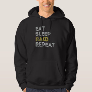 Sudadera Comer Raid Sleep Raid Repetir Video Gaming Wow RPG