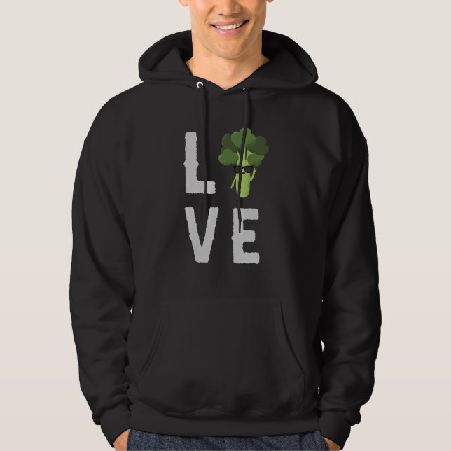 Sudadera Comer saludable Me Encanta Broccoli Queen Planta B (Anverso)