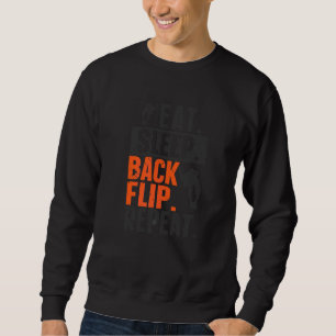 Sudadera Comer Sleep Back Flip Repetir Gimnast Gymnastic Pa